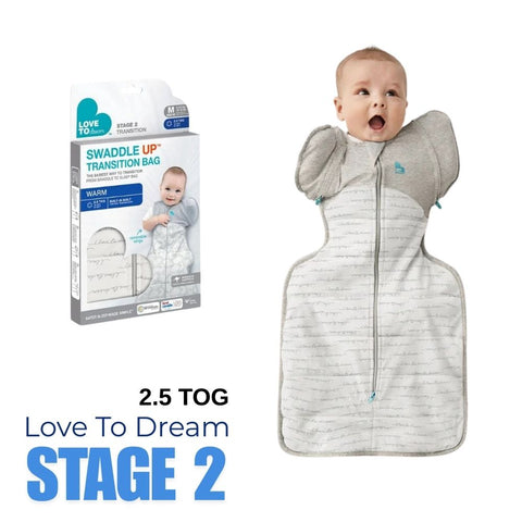 Love To Dream｜【Stage 2】｜ 2.5 TOG | Swaddle Up™ 蝶型包巾