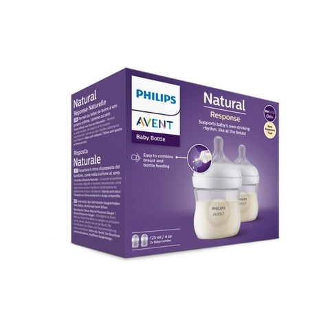 Avent｜Natural Response 嬰兒奶瓶｜125mL｜兩個裝 - Breastpump City