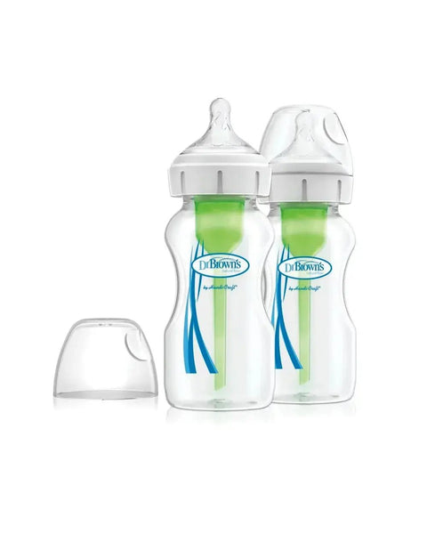 Dr Brown's｜Options+ 仿母乳排氣 PP 奶樽 ｜9oz｜兩個裝 - Breastpump City