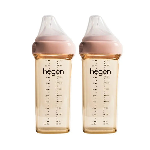 Hegen｜PPSU多功能方圓型寬口奶瓶｜330ml｜兩個裝 - Breastpump City