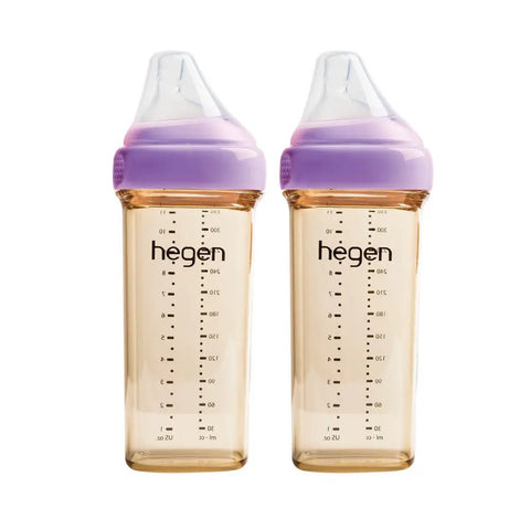 Hegen｜PPSU多功能方圓型寬口奶瓶｜330ml｜兩個裝 - Breastpump City