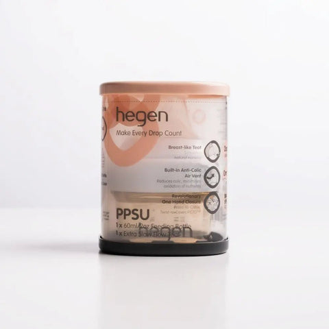 Hegen｜PPSU多功能方圓型寬口奶瓶｜60ml - Breastpump City