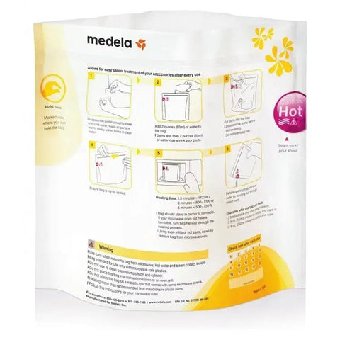 Medela｜Quick Clean 微波快潔消毒袋｜5個裝 - Breastpump City