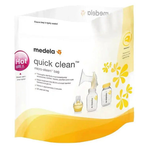 Medela｜Quick Clean 微波快潔消毒袋｜5個裝 - Breastpump City