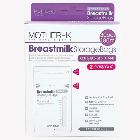 Mother - K｜2 Easy Cut 母乳溫感抗感袋｜180mL｜30個 - Breastpump City