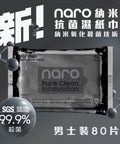 Naro 無酒精納米消毒殺菌濕紙巾 80片 - 男士裝 - Breastpump City