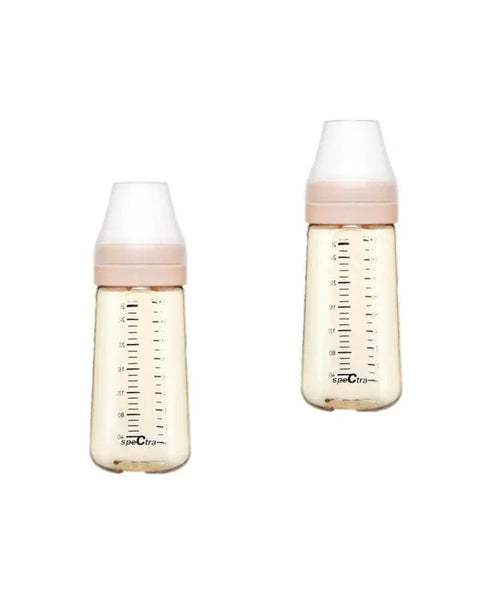 Spectra｜PPSU 闊口奶瓶連奶咀蓋 260mL｜一對 - Breastpump City